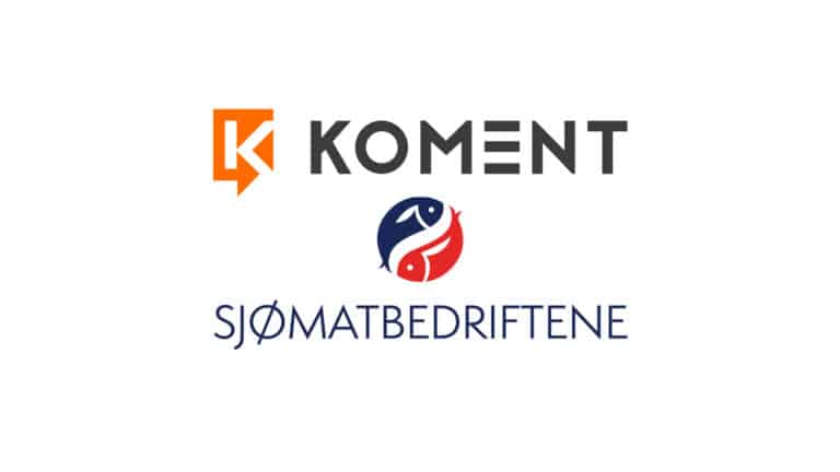 Logoene til Koment og Sjømatbedriftene